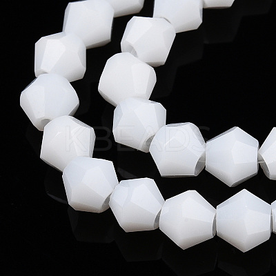 Opaque Solid Color Imitation Jade Glass Beads Strands LS-EGLA-A039-P6mm-D15-1