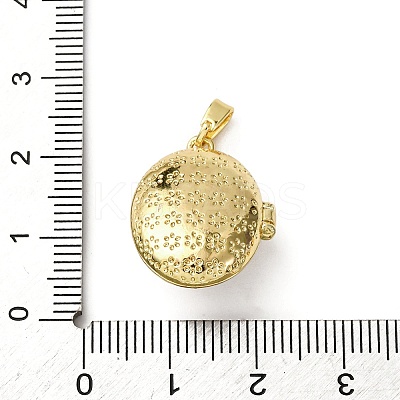 Brass Enamel Locket Pendants KK-F912-05C-G-1