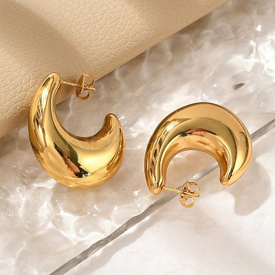 304 Stainless Steel Stud Earrings EJEW-Q011-09G-1