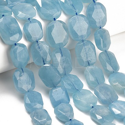 Natural Aquamarine Graduated Beads Strands G-B178-H01-01-1