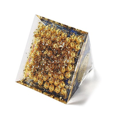 Orgonite Pyramid Resin Energy Generators DJEW-D013-04D-1