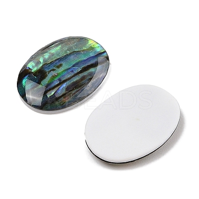 Natural Paua Shell Cabochons SSHEL-I026-20A-1