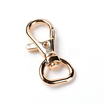Alloy Swivel Lobster Claw Clasps FIND-WH0070-80C-1