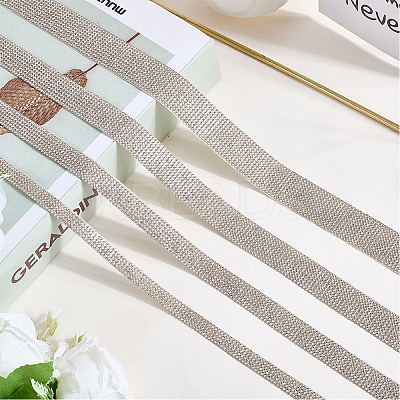 4 Yards 4 Styles Self Adhesive Resin Rhinestone Tape DIY-CY0002-04-1