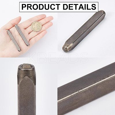 Carbon Steel Stamps AJEW-WH0092-16-1