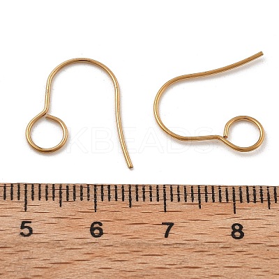 316 Stainless Steel Hypoallergenic French Earring Hooks JX137B-G-1