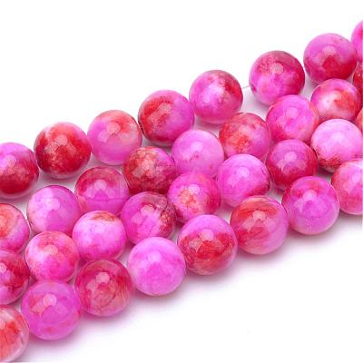 Natural Dyed Persian Jade Gemstone Bead Strands G-R271-6mm-XP07-1