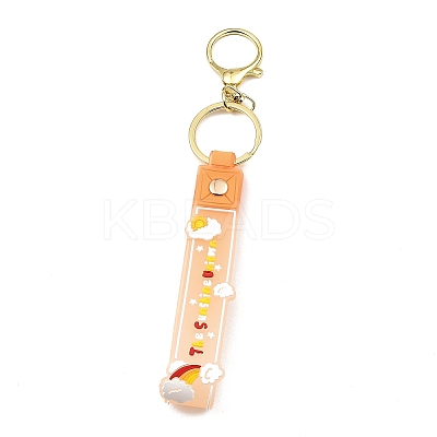 Cloud PVC Rope Keychains KEYC-B015-02LG-06-1