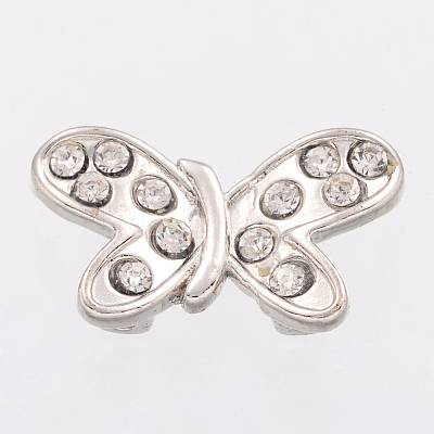Alloy Rhinestone Multi-Strand Links X-ALRI-H044-1