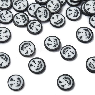 Halloween Theme Handmade Polymer Clay Cabochons CLAY-M005-15-1