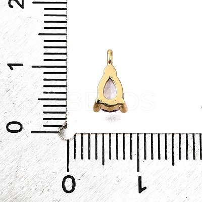 Brass Micro Pave Cubic Zirconia Pendants KK-D356-08A-G-1