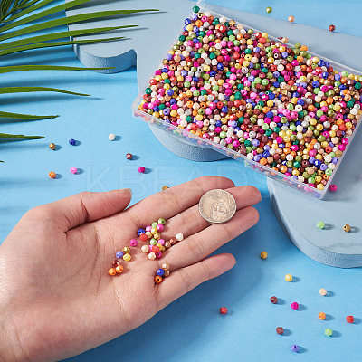 160G Baking Paint Pearlized Glass Seed Beads SEED-TA0001-74-1