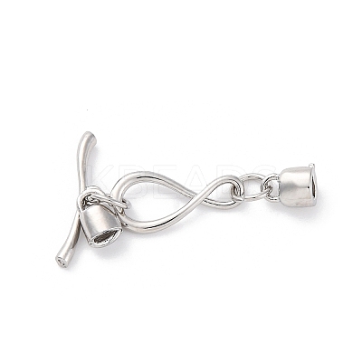 Brass Toggle Clasps KK-Z084-13P-1
