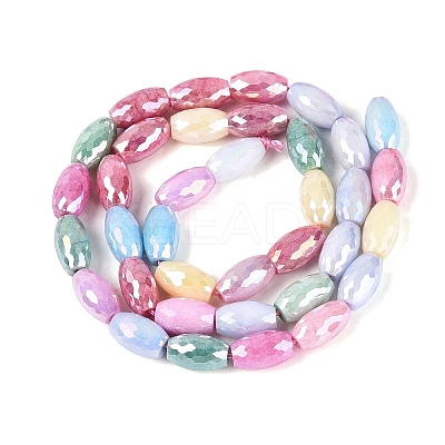 Anti-Tarnish Electroplate Glass Beads Strands EGLA-Q130-02A-1
