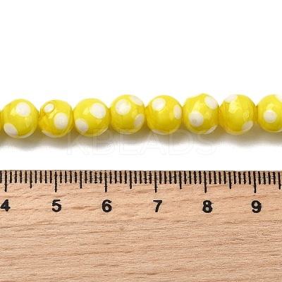 Handmade Lampwork Beads LAMP-D002-8mm-01D-1