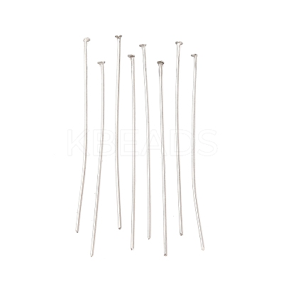 Tarnish Resistant Jewelry Tools and Equipment Decorative Stainless Steel Flat Head Pins X-STAS-E023-0.6x40mm-1