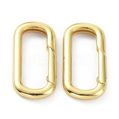 Brass Keychain Clasps KK-B046-01G-1
