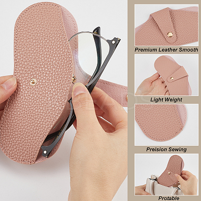 PU Leather Eyeglasses Case AJEW-CN0003-59D-1
