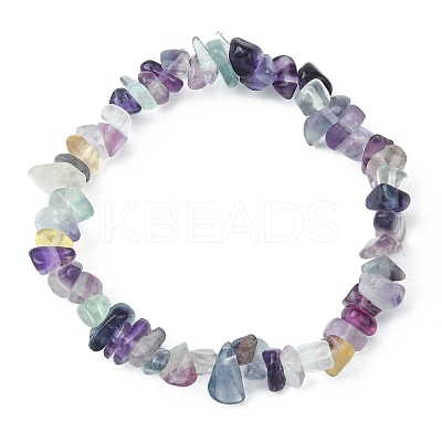 3Pcs 3 Style Natural Mixed Gemstone Chips Beaded Stretch Bracelets Set for Women BJEW-FZ00006-1