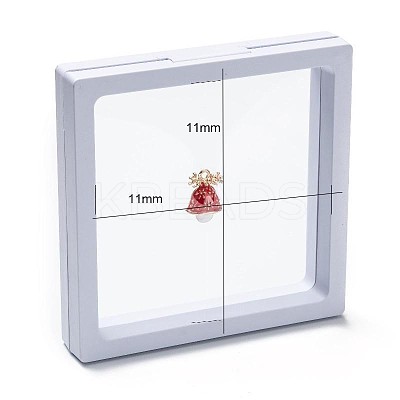 Square Transparent PE Thin Film Suspension Jewelry Display Box LS-CON-D009-01C-05-1