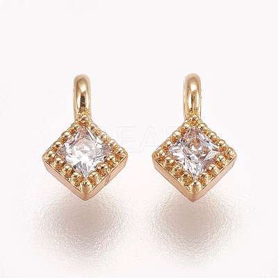 Brass Cubic Zirconia Pendants LS-X-KK-T014-109G-1