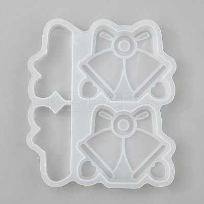 Christmas Bell Straw Topper Silicone Molds Decoration DIY-J003-08-1