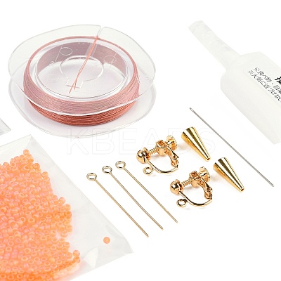 MIYUKI Seed Beads Branch Earrings Making Kits DIY-H165-03A-1