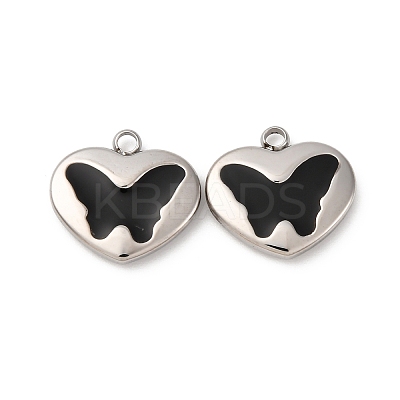 304 Stainless Steel Enamel Charms STAS-L022-008P-A-1