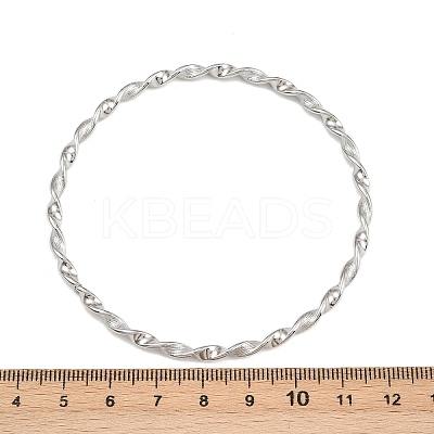 304 Stainless Steel Twist Bangles for Women LS-BJEW-G759-06P-1