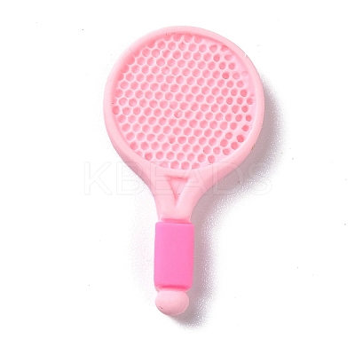 Opaque Resin Accessories Ornaments Resin Racket Cabochons RESI-B013-01-1
