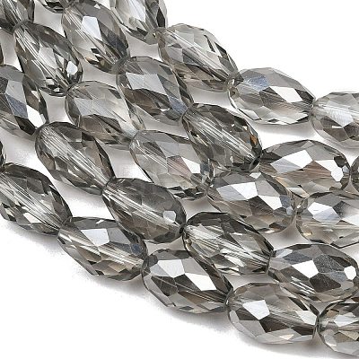 Electroplate Glass Beads Strands EGLA-D015-15x10mm-34-1