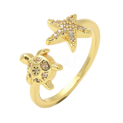 304 Stainless Steel Open Cuff Finger Rings for Women LS-RJEW-B109-07G-02-1
