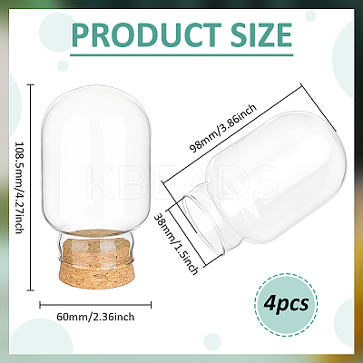 Glass Dome Cover AJEW-WH0609-233A-1