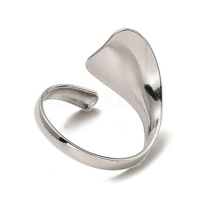 Non-Tarnish 304 Stainless Steel Open Cuff Rings RJEW-Z018-16P-1