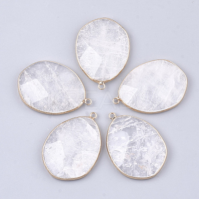 Natural Quartz Crystal Pendants X-G-S344-52-1
