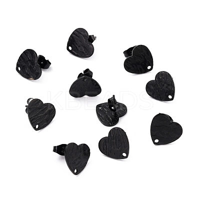 304 Stainless Steel Stud Earring Findings Ion Plating(IP) STAS-I183-05B-EB-1