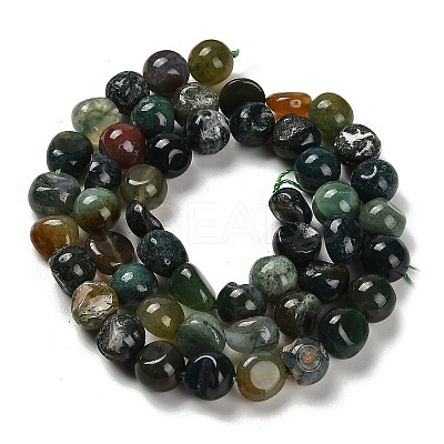 Natural Indian Agate Beads Strands LS-G-P497-01E-89-1