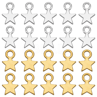 200Pcs 2 Styles Tibetan Style Alloy Charms FIND-SC0007-64-1