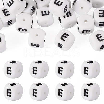 20Pcs Food Grade Eco-Friendly Silicone Beads SIL-TADJ0001-02E-1