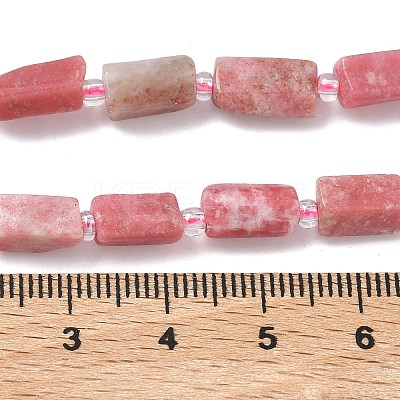 Natural Rhodonite & Chrysocolla & Rose Quartz & Pink Opal & Labradorite & Amazonite & Lepidolite & Larimar Beads Strands G-C270-K11-1