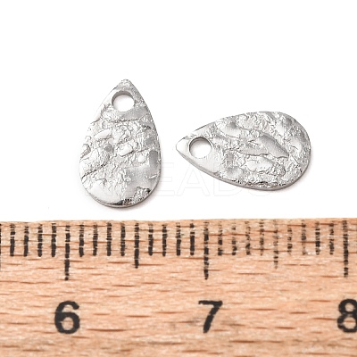 Hammered 304 Stainless Steel Pendants STAS-G385-03P-1