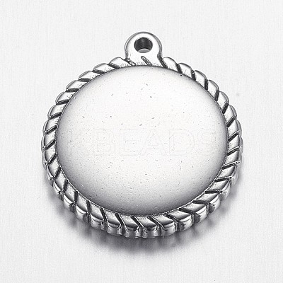 Tarnish Resistant 304 Stainless Steel Pendants STAS-E136-01-1