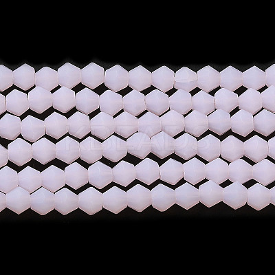 Imitation Jade Frosted Glass Bead Strands GLAA-F029-JM4mm-B02-1