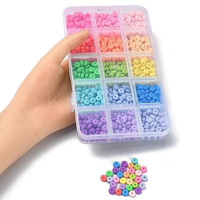 750Pcs 15 Colors Handmade Polymer Clay Beads CLAY-YW0001-73-1