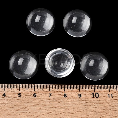Transparent Half Round Glass Cabochons LS-X-GGLA-R027-20mm-1