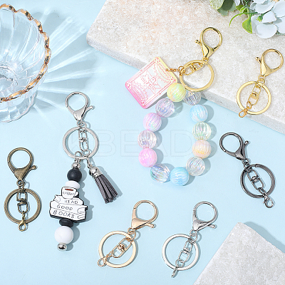 20Pcs 5 Colors Iron Keychain Clasps FIND-BBC0004-69-1