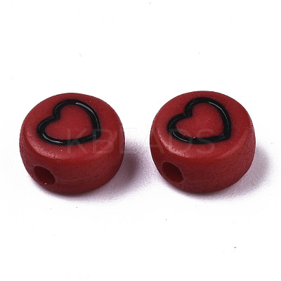 Opaque Acrylic Beads MACR-N008-33-1