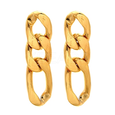 Iron Plating(IP) 304 Stainless Steel Stud Earrings EJEW-D095-23G-1