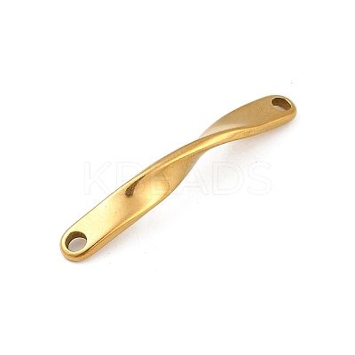 Ion Plating(IP) 202 Stainless Steel Twist Connector Charms STAS-Q336-13B-G-1