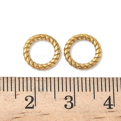 304 Stainless Steel Twisted Ring Linking Rings STAS-L300-005C-G-1